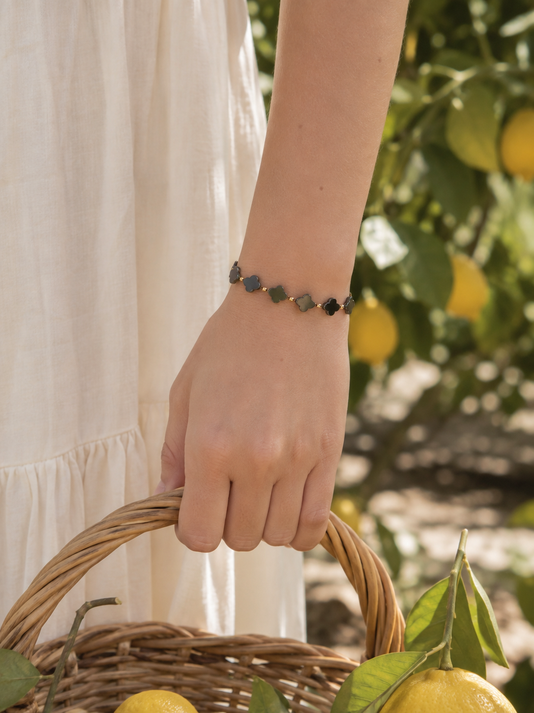 Onyx Bloom Bracelet