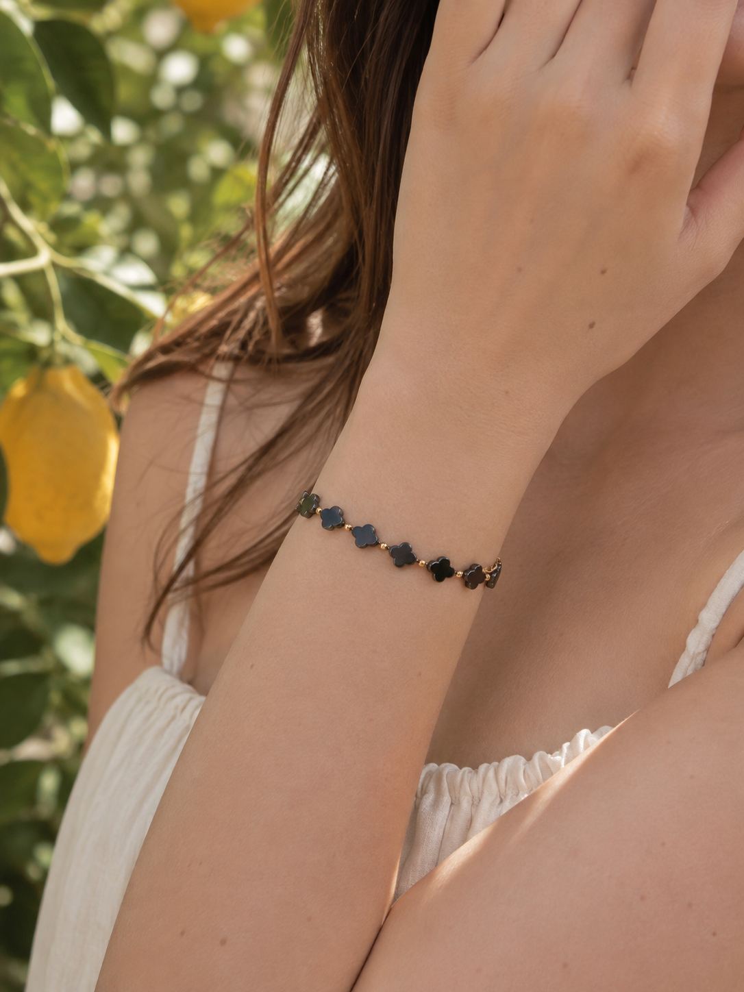 Onyx Bloom Bracelet