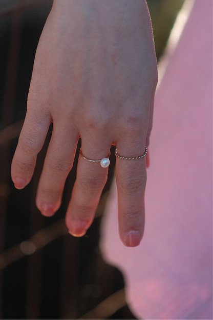 Simplicity Pearl Ring