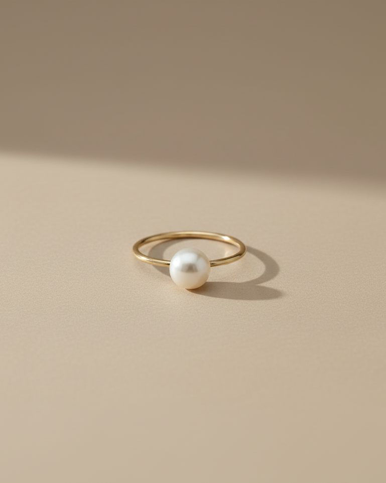 Simplicity Pearl Ring