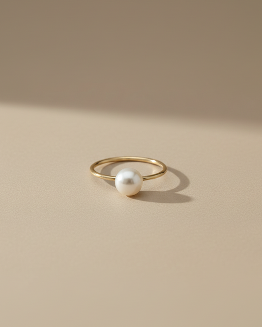 Simplicity Pearl Ring