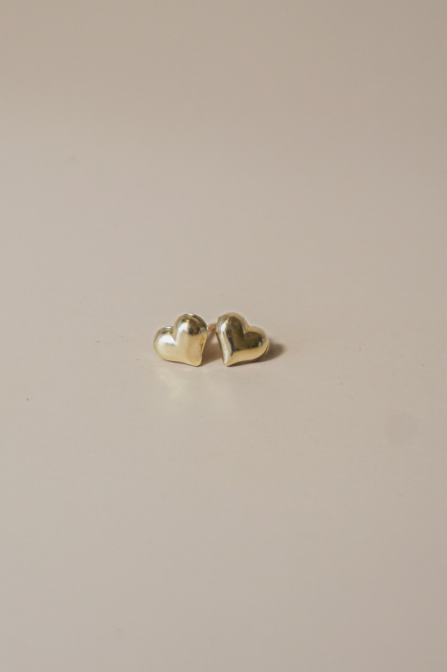 Puffy Heart Stud Earrings