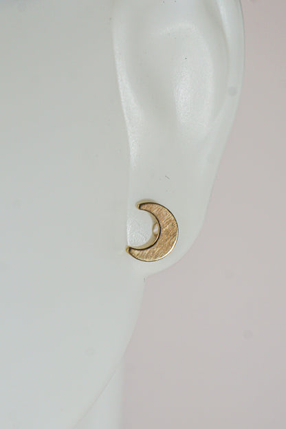 The Moon Stud Earrings