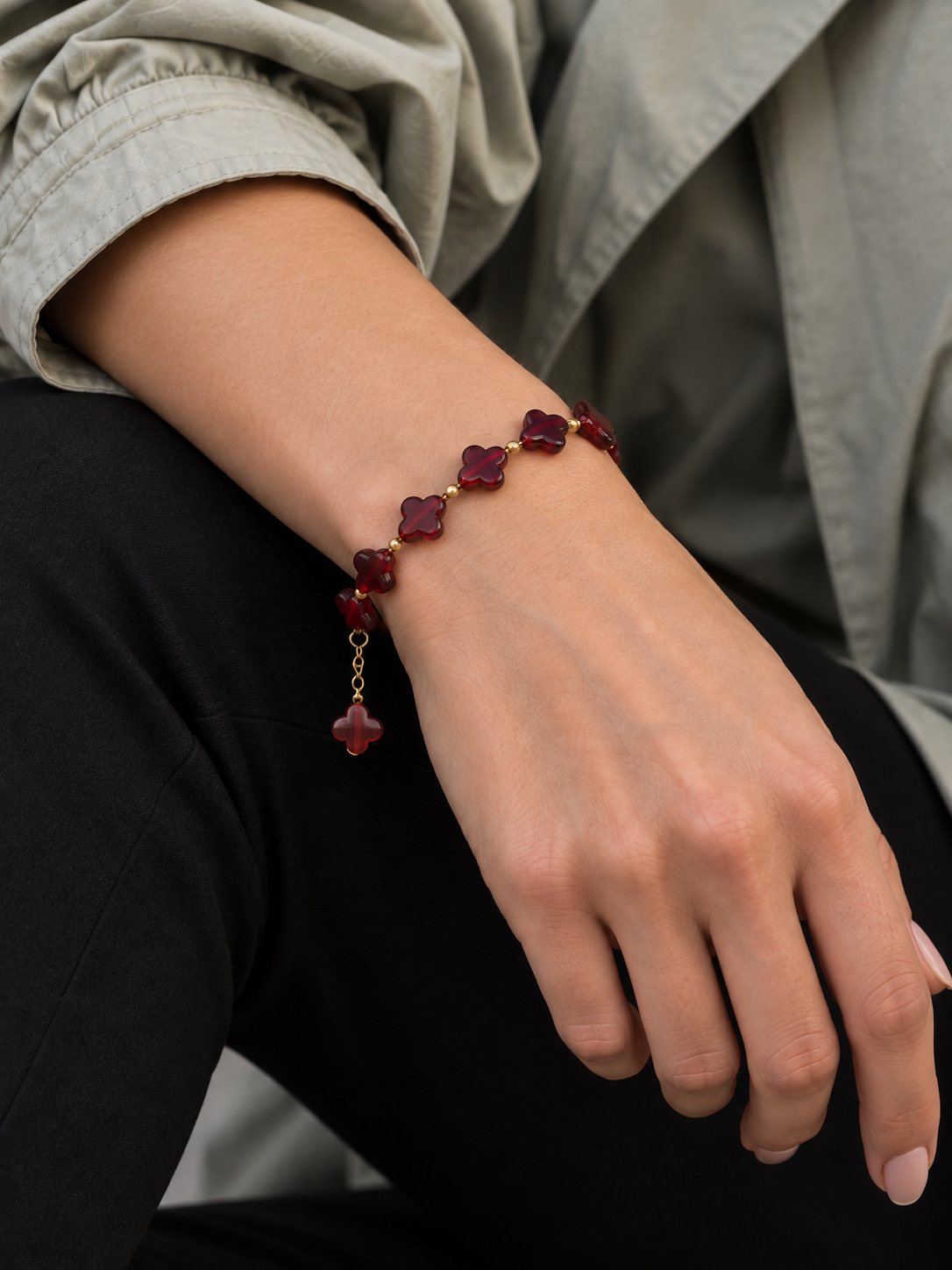 Ember Bloom Natural Gemstone Bracelet