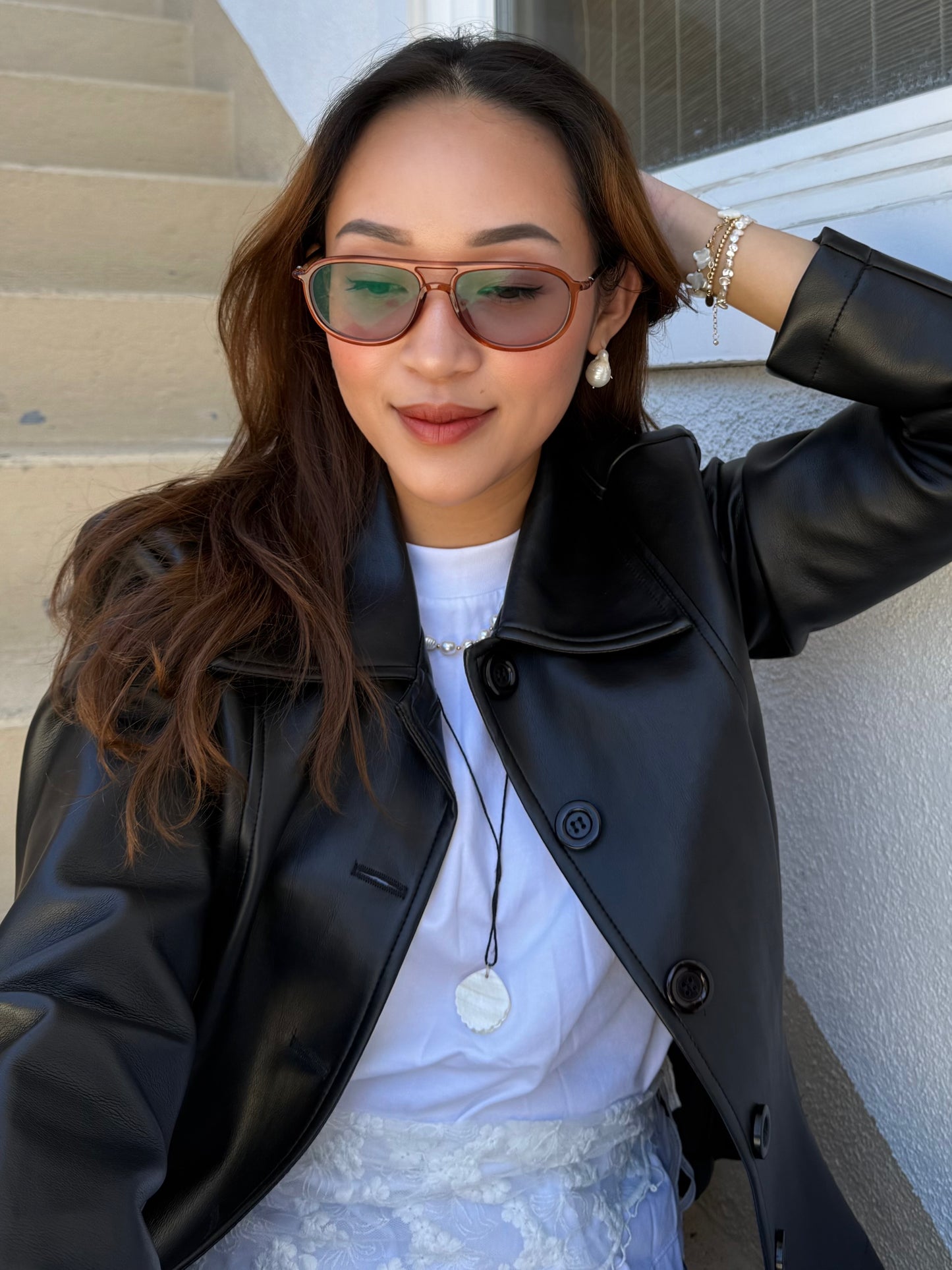 Seafoam Pearl Earrings