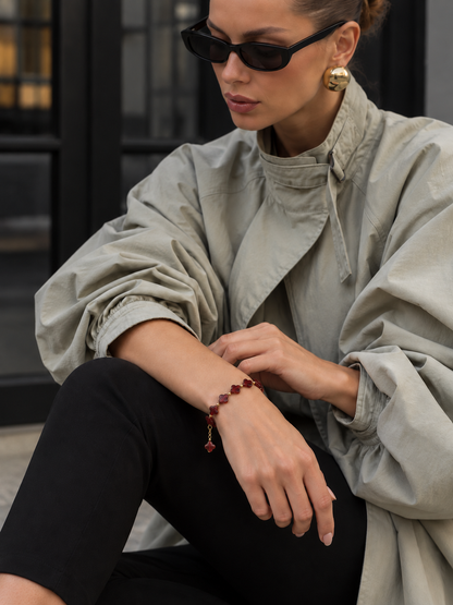 Ember Bloom Natural Gemstone Bracelet