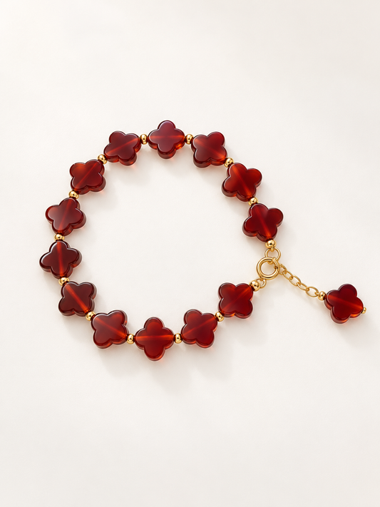 Ember Bloom Natural Gemstone Bracelet