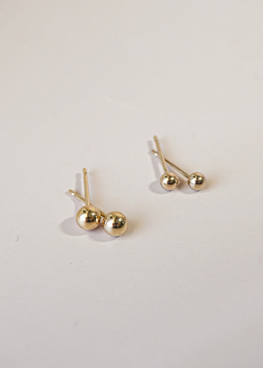 Mini Ball Stud Earrings
