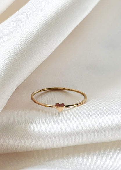 Little Heart Gold Ring