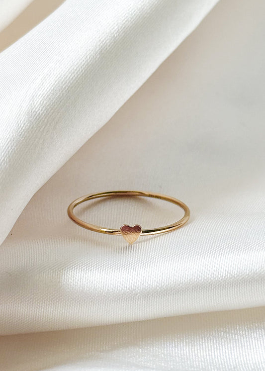 Little Heart Gold Ring