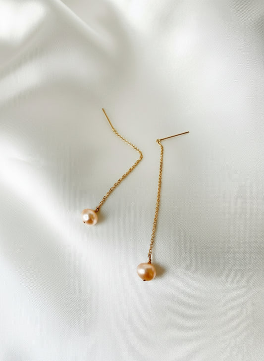 Tiny Pearl Drop Earrings