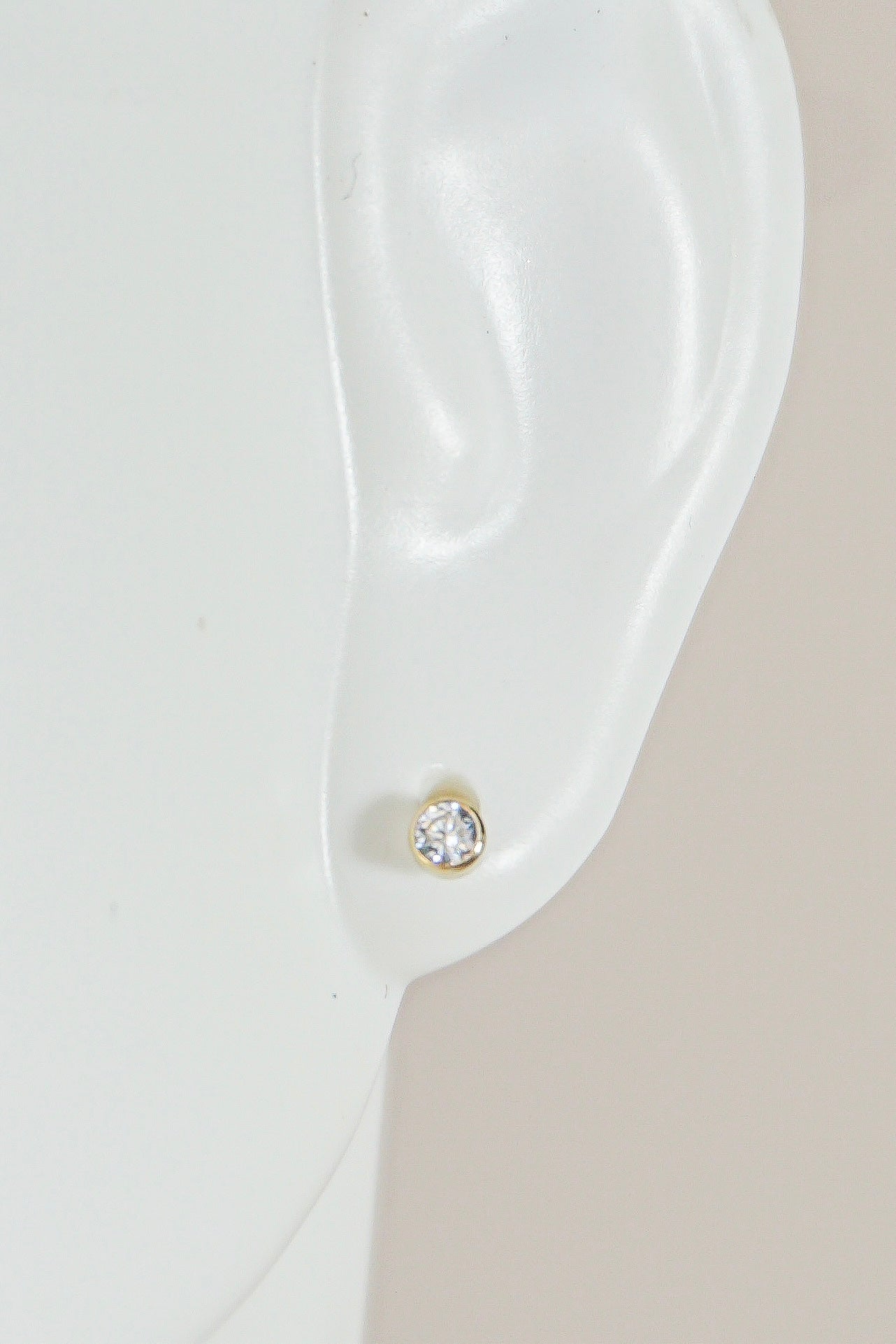 Tiny Diamond Stud Earrings