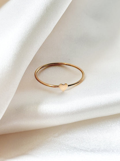 Little Heart Gold Ring