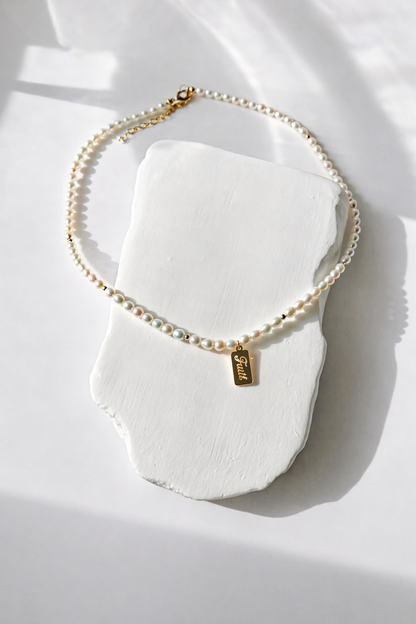 Faith Pearl Necklace