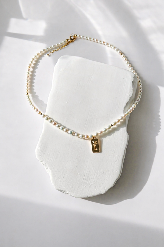 Faith Pearl Necklace