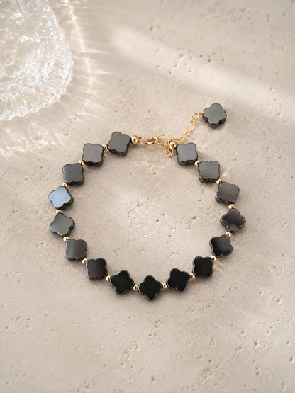 Onyx Bloom Bracelet
