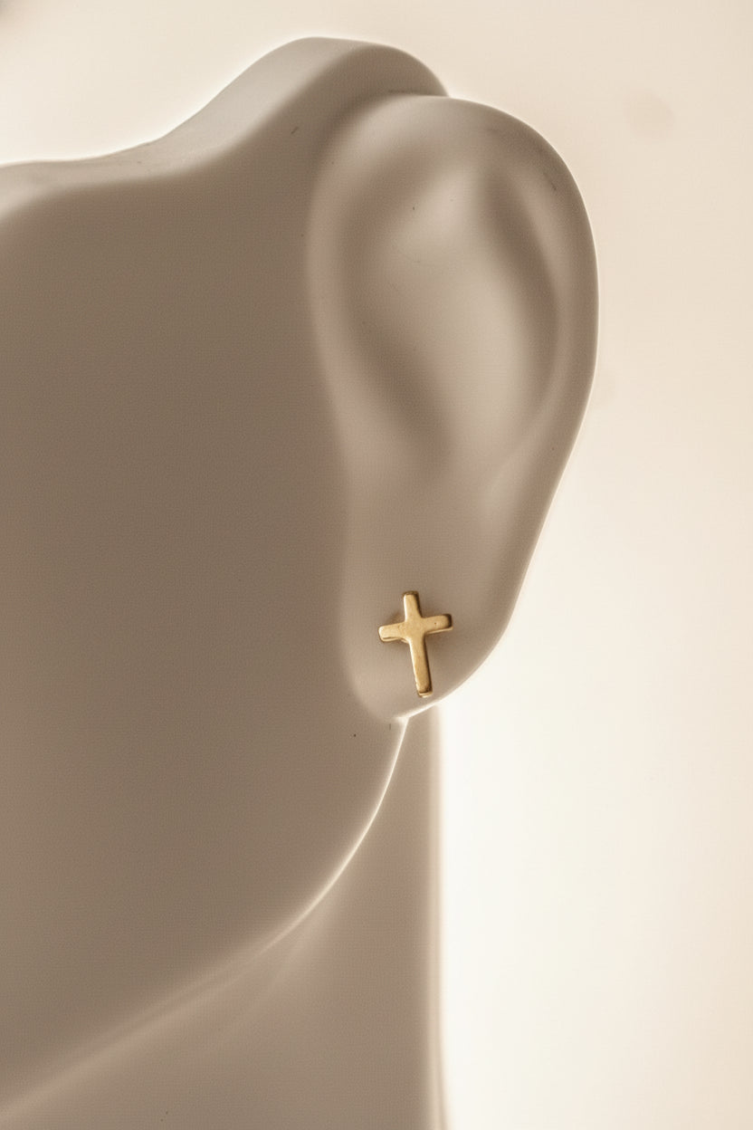 Little Cross Stud Earrings