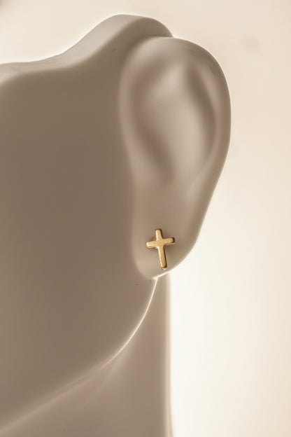Little Cross Stud Earrings