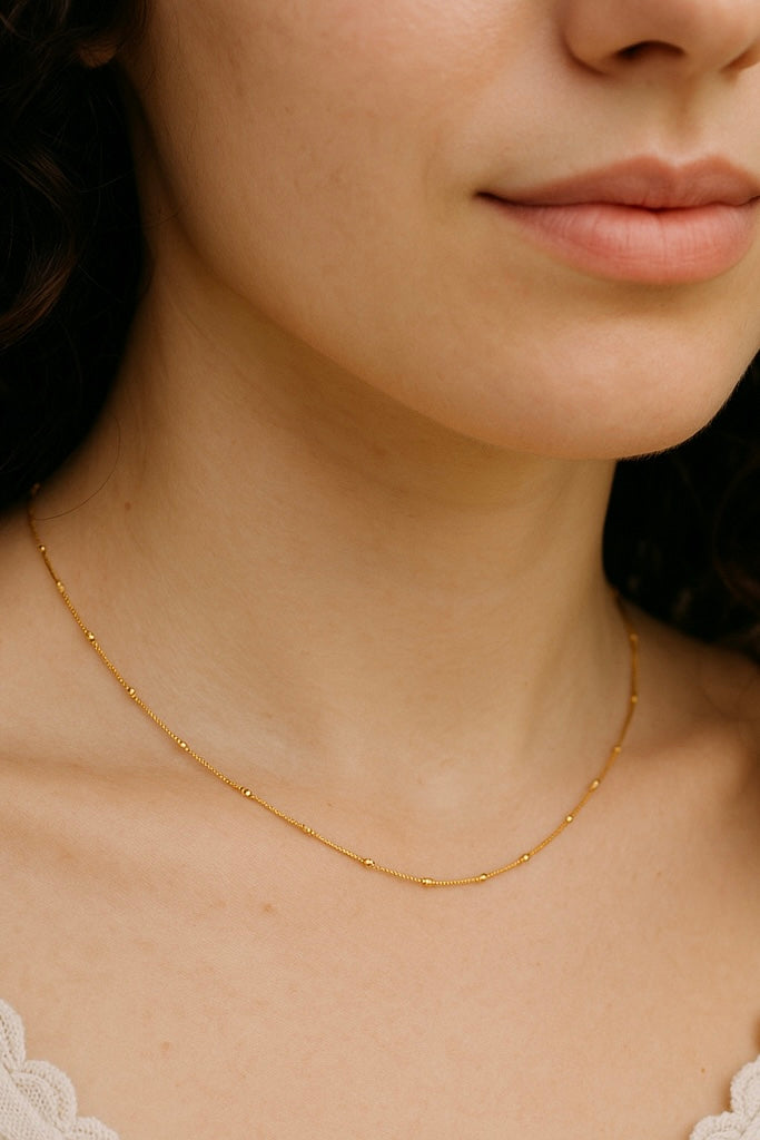 Dot Chain Layer Necklace
