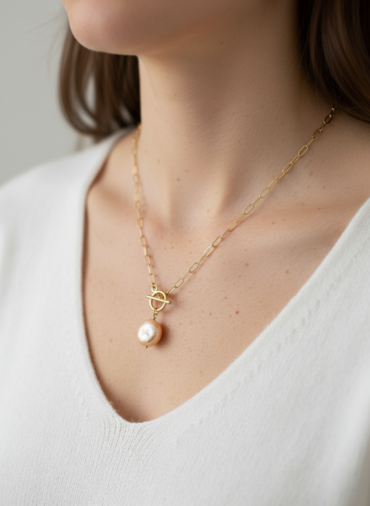 Little Secret Pearl Clasp Necklace