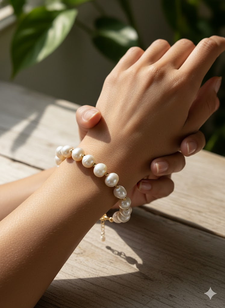 Wisdom Pearl & Bead Bracelet
