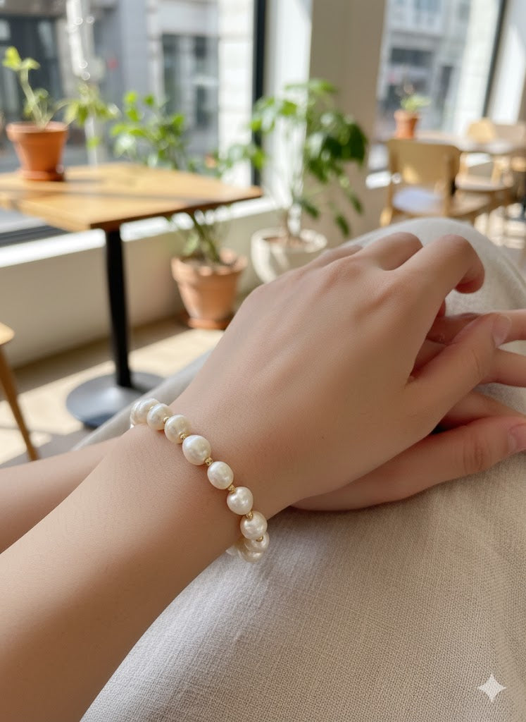 Wisdom Pearl & Bead Bracelet