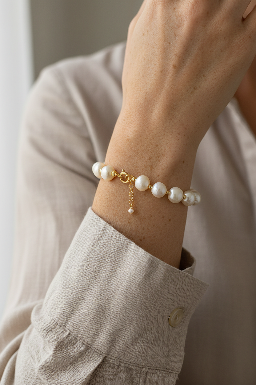 Wisdom Pearl & Bead Bracelet