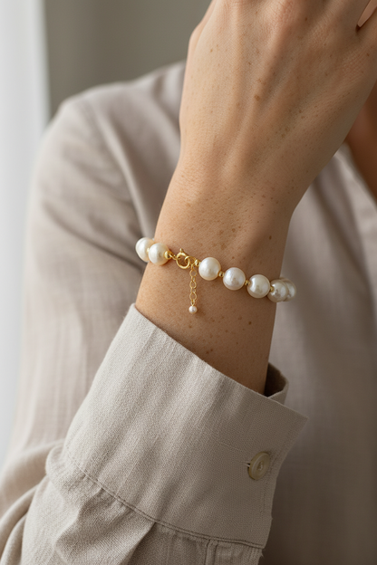 Wisdom Pearl & Bead Bracelet