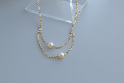 Hana Fresh Pearl Choker Necklace
