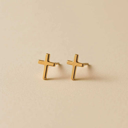 Little Cross Stud Earrings
