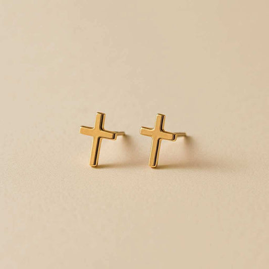 Little Cross Stud Earrings