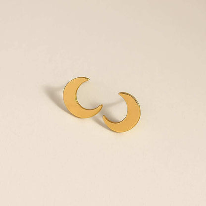 The Moon Stud Earrings