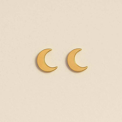 The Moon Stud Earrings