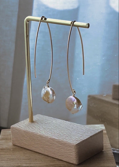 Harvest Pearl Wire Earrings